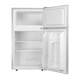 image 3 of SIA UFF01SS/E 88L Silver/Grey Freestanding Small Compact Under Counter 2 Door Fridge Freezer Silver