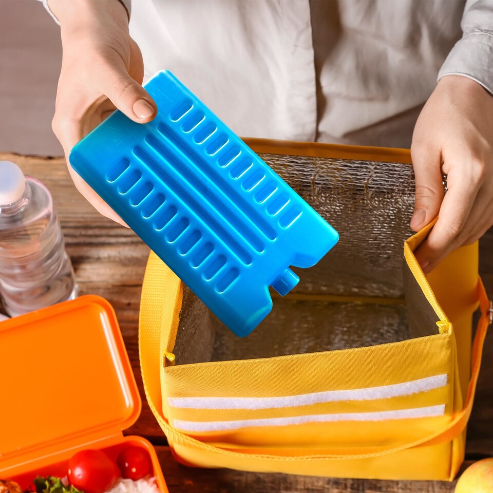 image 1 of Keplin Reusable Freezer Ice Blocks 6 Pack for Cooler Bags and Lunch Boxes