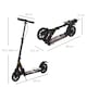 image 5 of HOMCOM Adult Teens Kick Scooter Foldable Height Adjustable Aluminium Ride On Toy for 14 older with Rear Wheel & Hand Brake, 200mm Big Wheels, Shock Mitigation System - Black