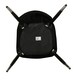 image 6 of Set of 4 New York Modern Velvet Dining Chairs with High Back, Black Metal Legs Black | Silver End Tips