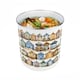 image 6 of Beach Huts Food Waste Caddy - Enamel 2L Kitchen Compost Bin