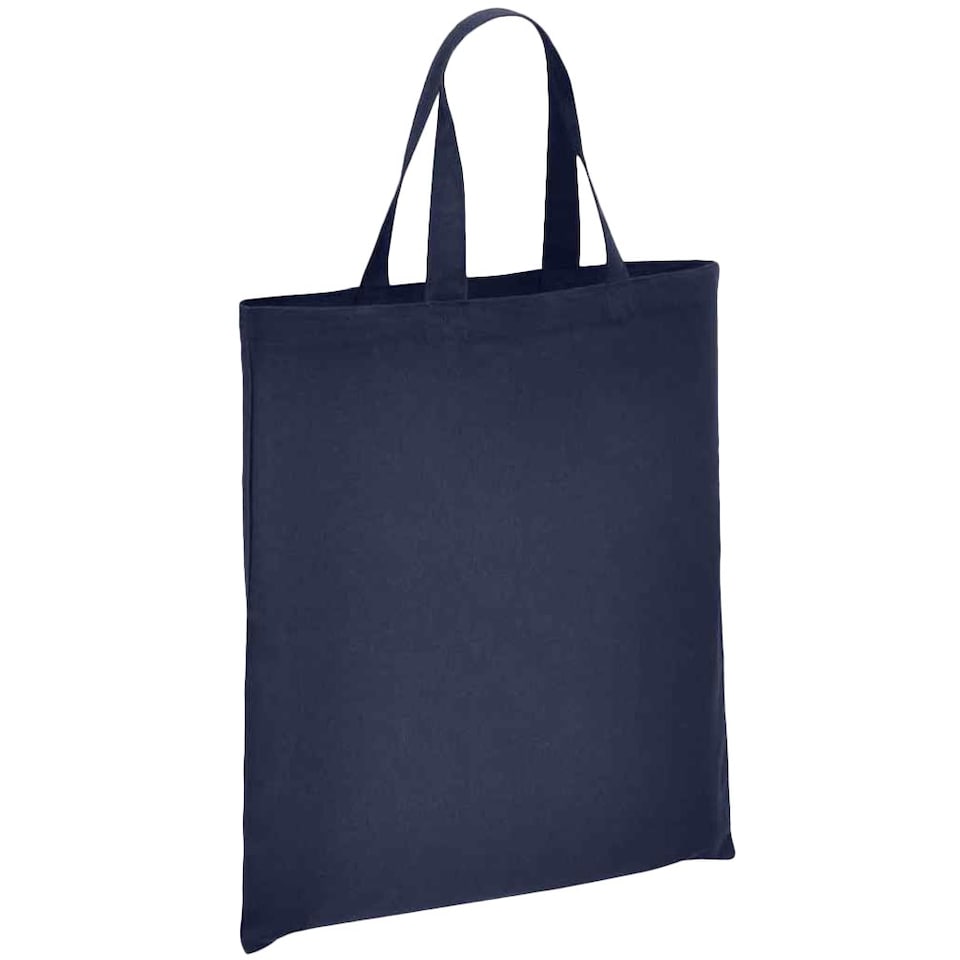 Brand Lab Organic Cotton Short Handle Shopper Bag - Navy - One Size Blue