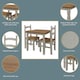 image 2 of Premium Corona Square Dining Set with Table and 2 Chairs in Grey or Brown Waxed Pine - Solid Wood | Grey | Grey | 1