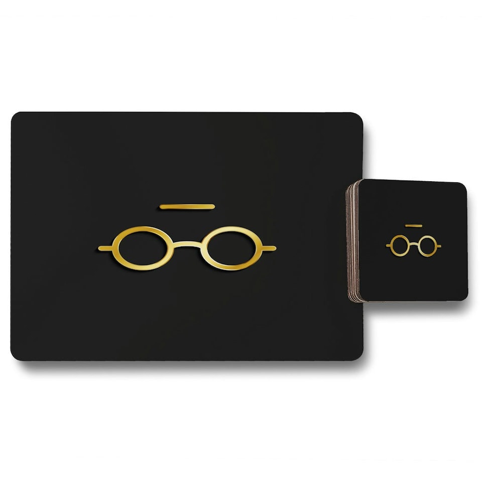 image 1 of unread gold (Placemat & Coaster Set)