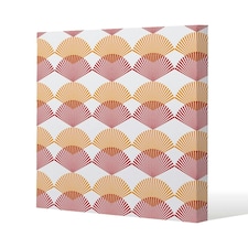 Geometric Sea Shells (Canvas Print) | Cream