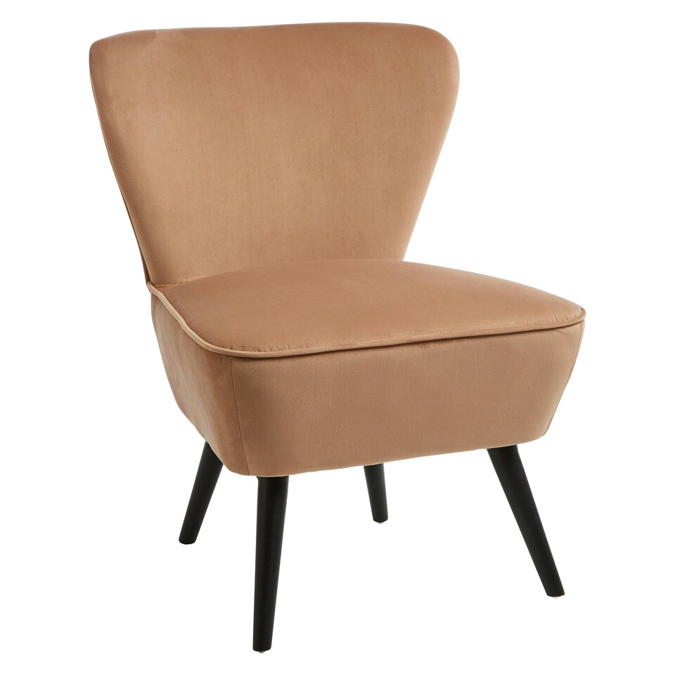 image 1 of Interiors by Premier Darcy Natural Fabric Chair Brown