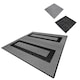 image 1 of Vented Garage Floor Tiles With Edges – 165 Grey & 60 Black
