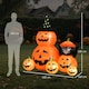 image 7 of Outsunny Pumpkin and Cat with LED Lights, Halloween Inflatables Decoration