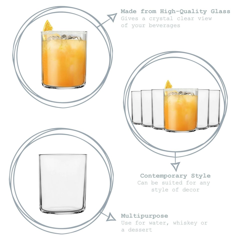 image 1 of Bormioli Rocco Aere Water Glasses - 280ml - Pack of 4 Clear