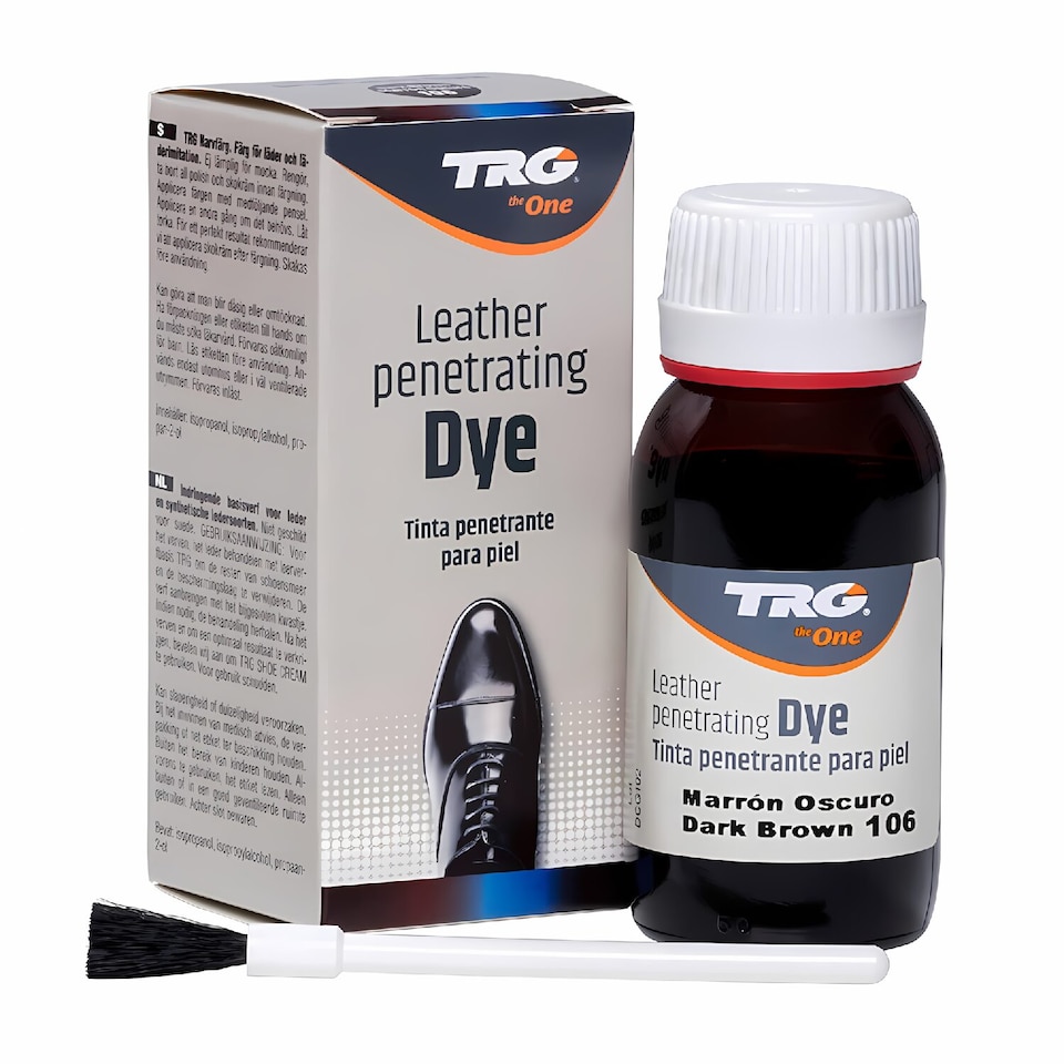 image 1 of TRG Leather Shoe Dye - Permanent Colour Restoration for Shoes and Boots 50ml | Blue | Navy Blue