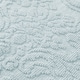 image 2 of Gracie Floral Jacquard Scalloped Bath Mat