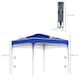 image 5 of Outsunny 3 x 3M Pop Up Gazebo, UPF 50 Foldable Canopy Tent with Wheeled Carrybag, 4 Leg Weight Bags, Height Adjustable Marquee Shelter 1 person easy setup for Outdoor Garden Patio Party, Blue