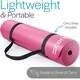 image 5 of Pilates Mat with Strap (10mm Thick) - Pink