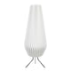 image 4 of ValueLights Astrid Geometric Origami Teardrop Paper Pleat Floor Lamp | White