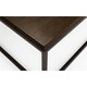 image 3 of Dark Classic Oak Square Coffee Table | Brown | Brown