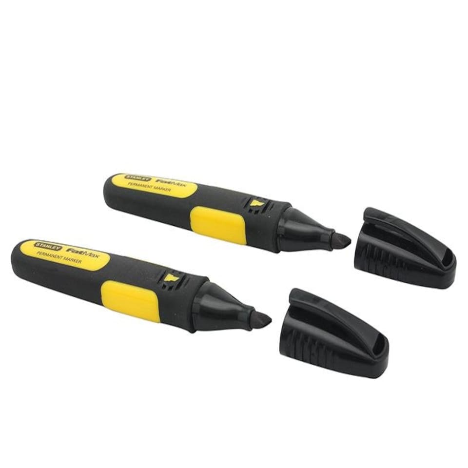 Stanley Tools Chisel Tip Marker Black (Pack Of 2)