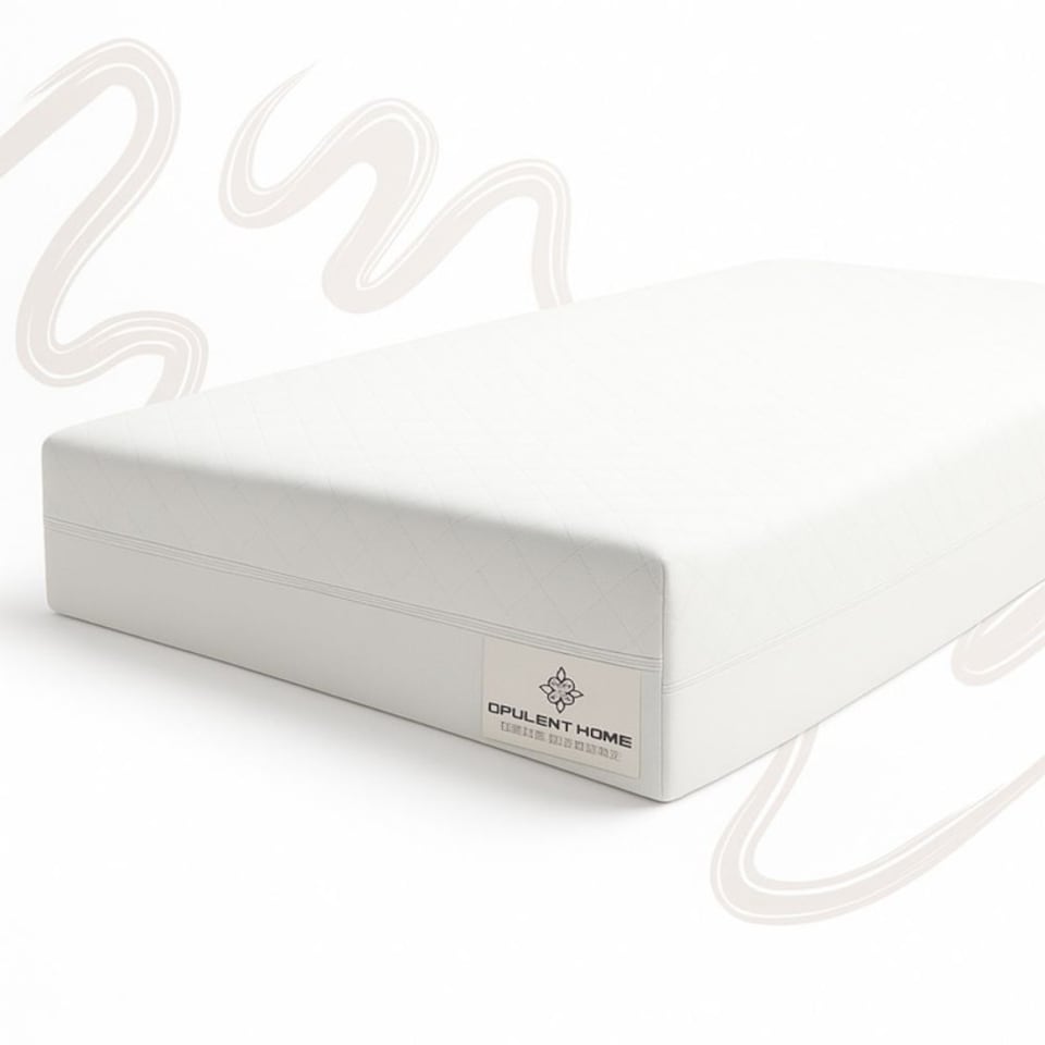 image 1 of Opulent Home Cot Bed Mattress Waterproof Anti-Allergy Baby Mattress Cover for Newborns - White