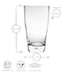 image 3 of Bormioli Rocco Luna Highball Glasses - 340ml - Pack of 4 Clear