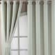 image 1 of Homescapes Ivory Herringbone Chevron Blackout Curtains Pair Eyelet Style - 90x54" Cream