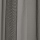 image 3 of Sheer Grey Plain Woven Voile Slot Top Curtain Panel Pair (57x90") 145x229m