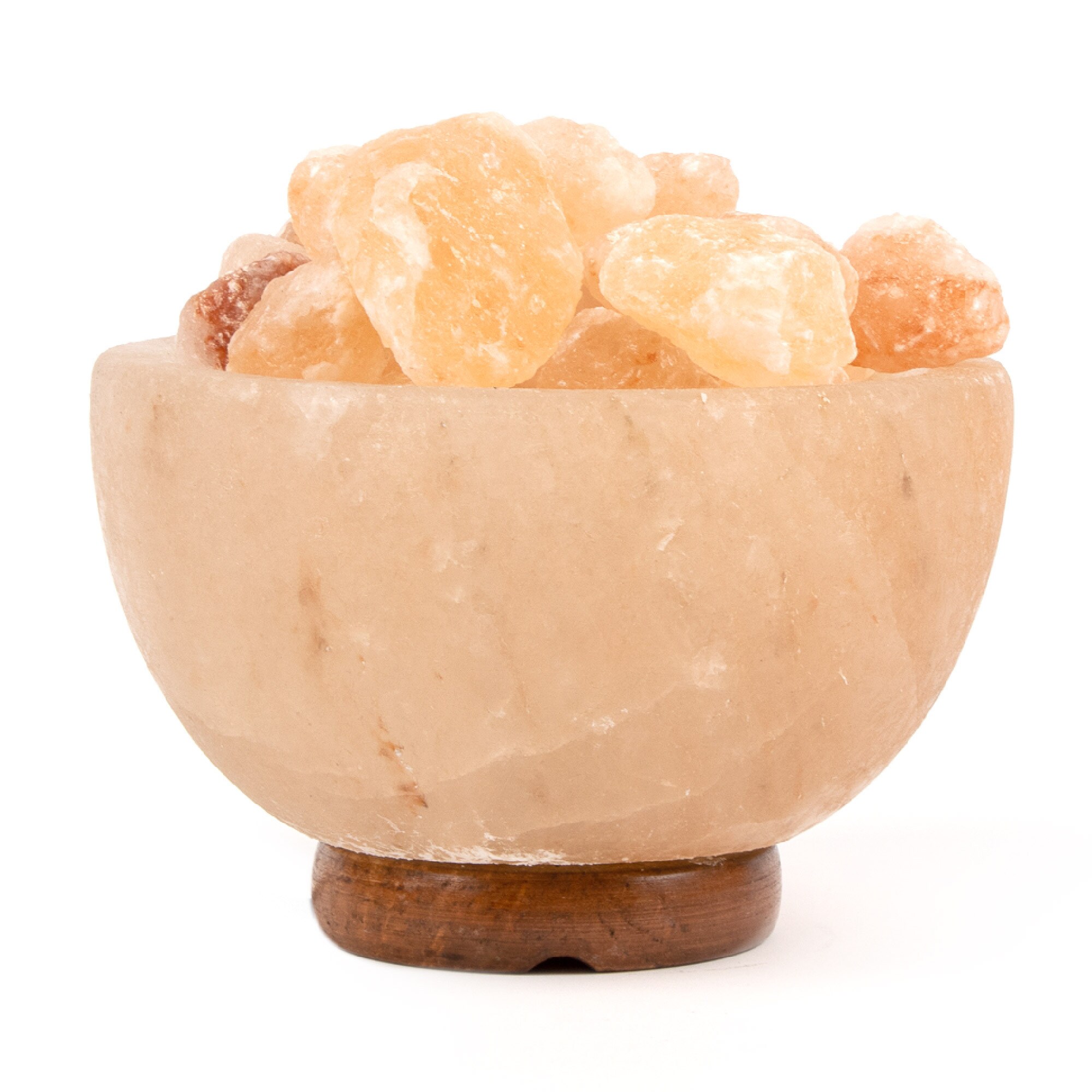 Myga Himalayan Fire Bowl Salt Lamp in Burnt Orange