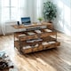 image 5 of Industrial Lift Top Coffee Table With Drawers Rustic Brown