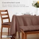 image 7 of Homescapes Chocolate Brown Tablecloth - 178 x 300 cm Brown