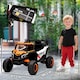 image 5 of AIYAPLAY 12V Kids Ride On Car, Electric Car for Kids UTV with Remote Control, Slow Start, Suspension System, LED Lights, Music, USB Port, for Boys Girls 3-5 Years | Orange