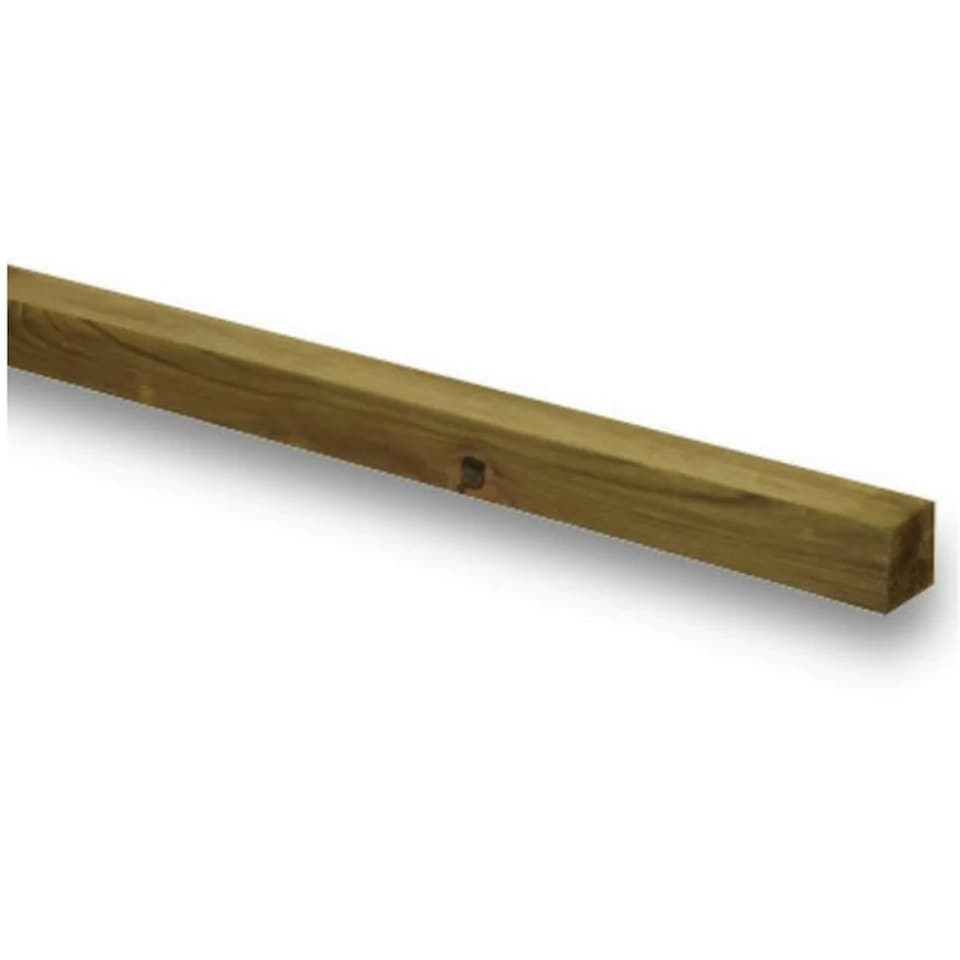 image 1 of PACK OF 15 (Total 15 Units) - 47mm x 50mm (2x2) Green Pressure Treated Regularised Timber Carcassing - 3.0m Length