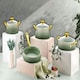 image 2 of Dora Collection 7-Piece Non-Stick Granite Cookware Set (Green)