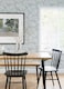 image 3 of A-Street FD26124 Morris Leaf Wallpaper, Light Grey