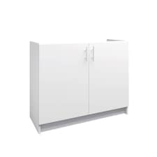 JD Greta Kitchen Base Sink Unit 1000mm Cabinet With Doors 100cm - White Matt