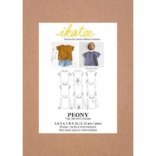 Ikatee Kids Peony Top Paper Sewing Pattern – Children’s Top, Ages 3 Years–12 Years, Intermediate