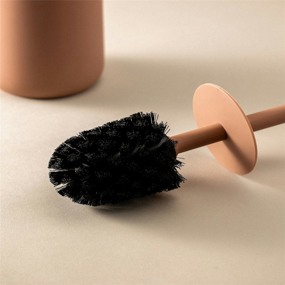 image 1 of Cosmic Free Standing Toilet Brush Holder Sand with Durable Resin for Bathroom