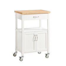 SoBuy FKW22-WN, Kitchen Trolley Cart Storage Trolley Serving Trolley