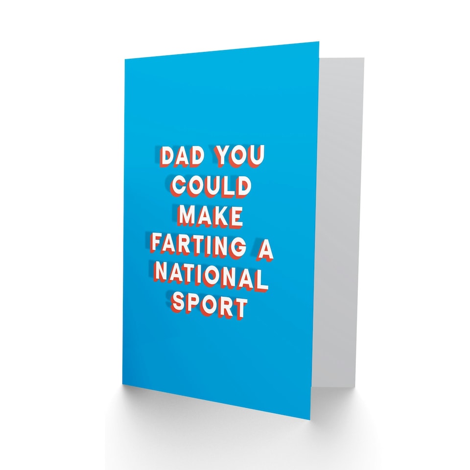 image 1 of Could Make Farting National Sport Fun Fathers Day Dad Card