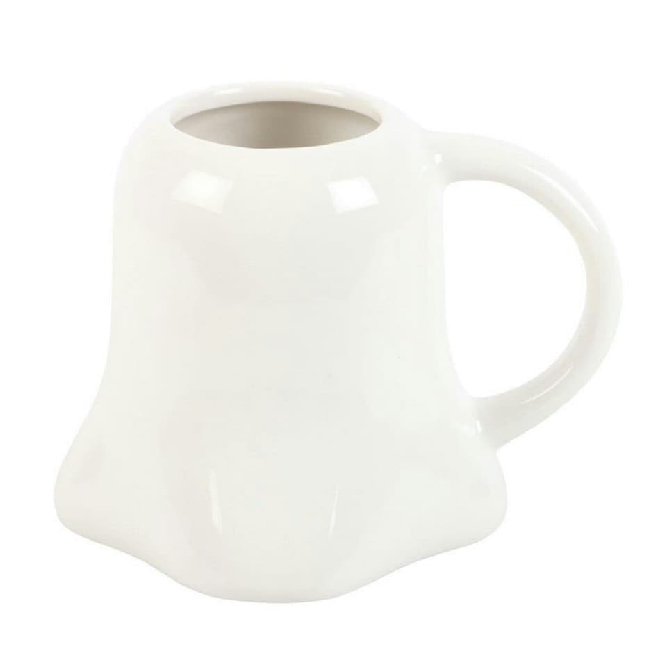 image 1 of Something Different Mr Boo Ghost Shaped Mug - Black/White - One Size