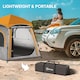 image 10 of Outsunny Instant Camping Tent, 4 Person Easy Setup Dome Tent, Light Grey Grey | Light Grey