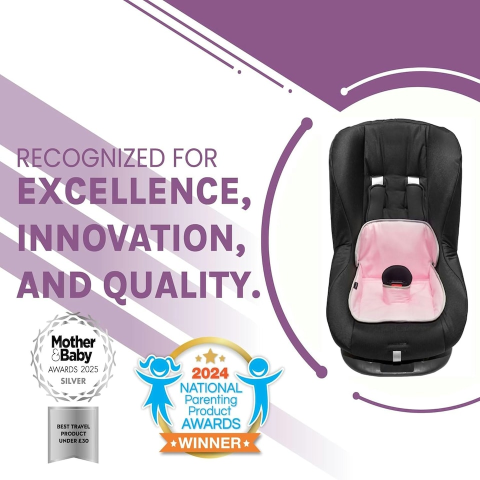image 1 of Lynmark® Potty Training Car Seat Protector Cover for Spills, Nappy Leaks, and Accidents Pink | 1 pack