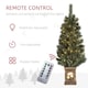 image 8 of HOMCOM 4ft Artificial Christmas Tree with 80 Warm White LED Lights Remote