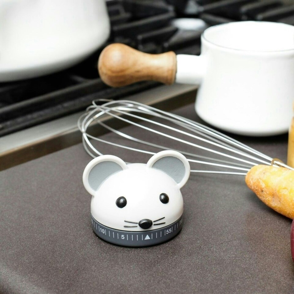 image 1 of Kikkerland Kitchen Mouse Egg Timer