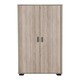 image 2 of Oliver 2 Door Wardrobe - L52 x W80 x H190 cm - Light Oak Effect Brown