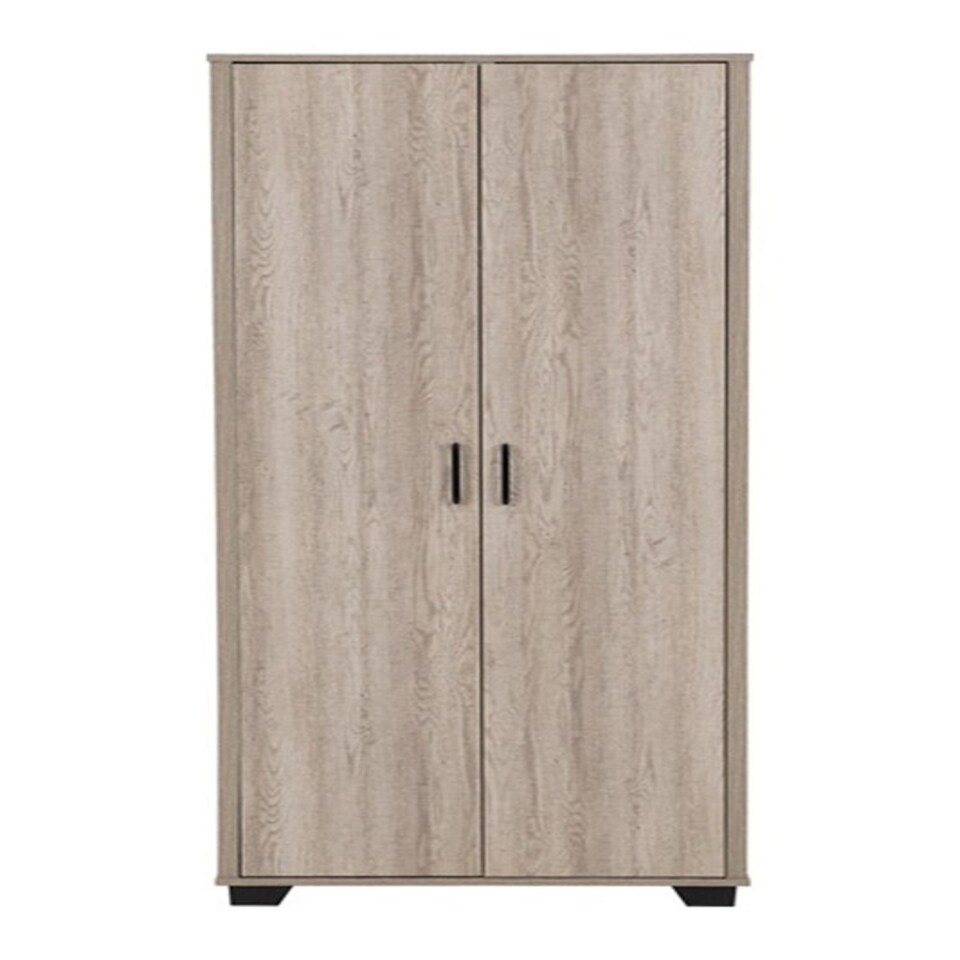 image 1 of Oliver 2 Door Wardrobe - L52 x W80 x H190 cm - Light Oak Effect Brown