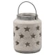 image 3 of Hill Interiors Bloomville Stone Star Candle Lantern - Stone - 23cm x 18cm x 18cm