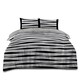 image 1 of VELVETIO Margot Complete Duvet Cover Set with Fitted Sheet Breathable Bedding Quilt Black | King