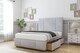 image 3 of Sloomy Lisbon Silver Naples Divan Bed With Mattress 4 Drawers With 54" Floor Standing Headboard & 12" Matching Footboard 6' Super King | Silver | Silver | Super King | 1