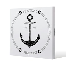 Nautical Anchor (Canvas Print) 127 x 127 x 4cm