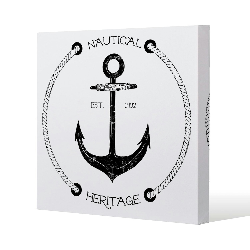 image 1 of Nautical Anchor (Canvas Print) 127 x 127 x 4cm