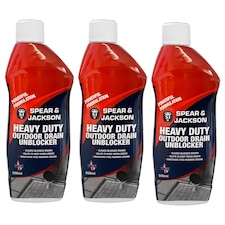 Spear & Jackson Heavy Duty Sink & Drain Unblocker 3 x 500ml