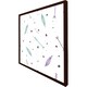 image 3 of Cute cartoon pattern with feathers and arrows in boho style (Picutre Frame) White | XS